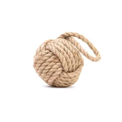 Bloque-porte boule noeud Rei tissu ⌀15x H.32 cm