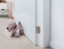 Bloque-porte chien écossais Rei tissu multicolore ⌀30,5x H.25 cm