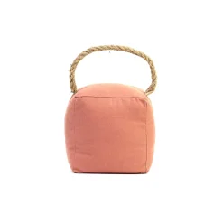 Bloque-porte Rei tissu terracota ⌀11x H.28 cm