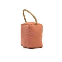 Bloque-porte Rei tissu terracota ⌀11x H.28 cm