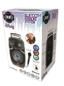 Bluetooth Karaoke avec roulettes, lumières et micro