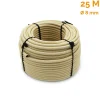 Bobine, rouleau de tendeur élastique - 25 mètres x 8 mm - Beige - Linxor