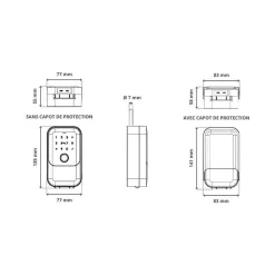 Boite à clé connectée locky box - code, badge, bluetooth, empreinte digitale