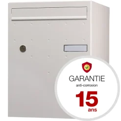 Boite à colis Atout 1 porte blanc mat sablé RAL 9010 MS
