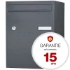 Boite à colis Atout 1 porte gris anthracite mat sablé RAL 7016 MS