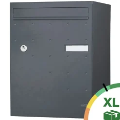Boite à colis Atout 1 porte gris anthracite mat sablé RAL 7016 MS