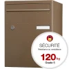 Boite à colis Atout 1 porte Taupe brillant RAL 7006 B