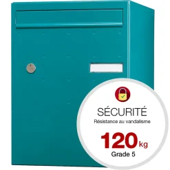 Boite à colis Atout 1 porte Vert brillant RAL 6033 B