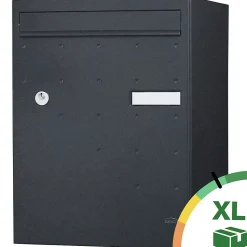 Boite à colis Atout 1 porte Noir Sablé RAL 2100MS