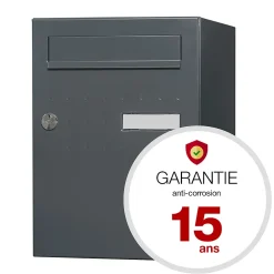 Boite à colis Eclipse 1 porte gris anthracite mat RAL 7016 M