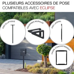 Boite à colis Eclipse 1 porte gris anthracite mat RAL 7016 M