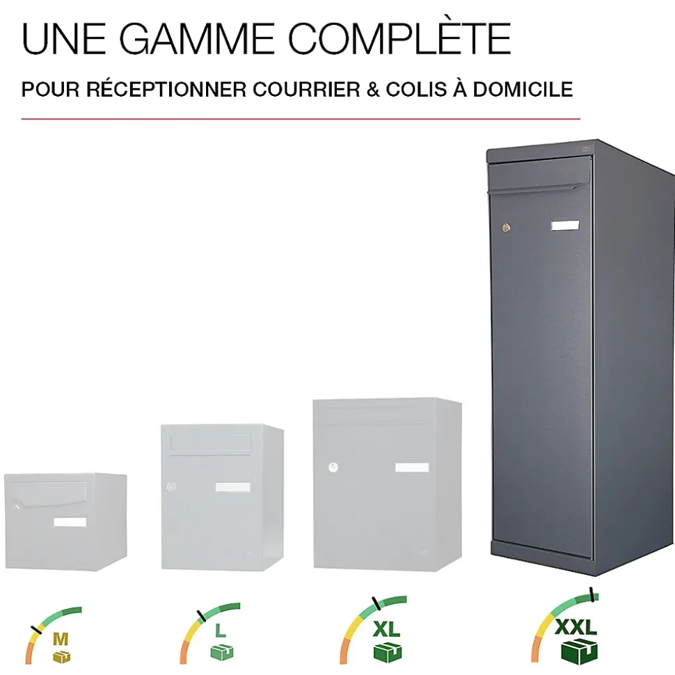 Boite à colis Twin XL Gris anthracite 7016