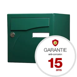 Boite aux lettres Préface 2 portes Vert brillant RAL 6005B