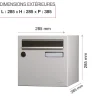 Boite aux lettres Allure 1 porte blanc 9016M