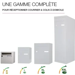 Boite aux lettres Allure 1 porte blanc 9016M