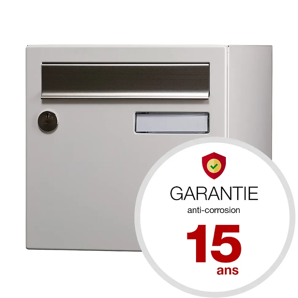 Boite aux lettres Allure 1 porte blanc 9016M