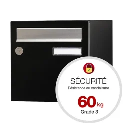 Boite aux lettres Allure 2 portes noir 9005M