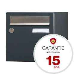 Boite aux lettres Allure 2 portes gris anthracite 7016M