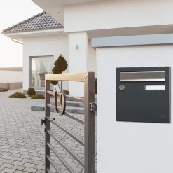 Boite aux lettres Allure 2 portes gris anthracite 7016M