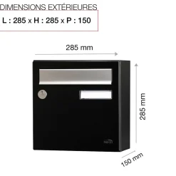 Boite aux lettres Allure Compact noir 9005M