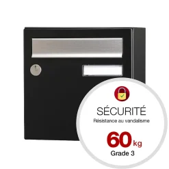 Boite aux lettres Allure Compact noir 9005M