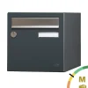 Boite aux lettres Allure 1 porte gris anthracite 7016M