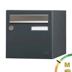 Boite aux lettres Allure 1 porte gris anthracite 7016M