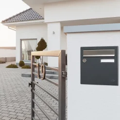 Boite aux lettres Allure 1 porte gris anthracite 7016M