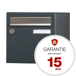 Boite aux lettres Allure 1 porte gris anthracite 7016M