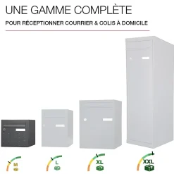 Boite aux lettres CubYsm 2 portes Gris anthracite 7016M