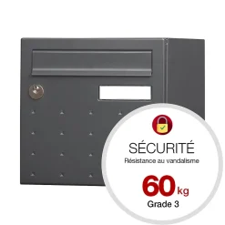 Boite aux lettres CubYsm 2 portes Gris anthracite 7016M