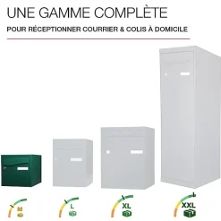 Boite aux lettres Préface 1 porte Vert brillant RAL 6005B