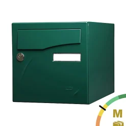 Boite aux lettres Préface 1 porte Vert brillant RAL 6005B