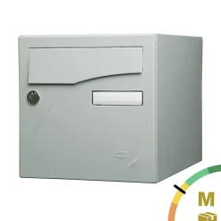 Boite aux lettres Préface 1 porte Gris polaire mat RAL 9006 M