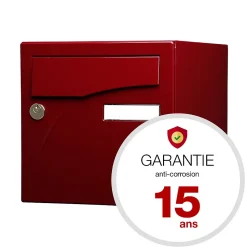 Boite aux lettres Préface 2 portes Rouge pourpre brillant 3004B