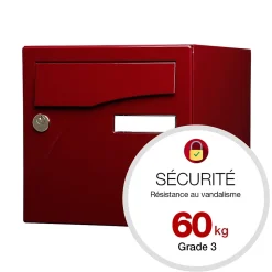 Boite aux lettres Préface 2 portes Rouge pourpre brillant 3004B