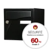 Boite aux lettres Préface 2 portes Noir mat RAL 9005M