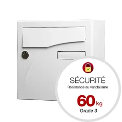 Boite aux lettres Préface compact Blanc brillant RAL 9016B