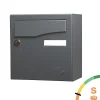 Boite aux lettres Préface compact Gris anthracite mat RAL 7016M