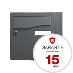 Boite aux lettres Préface compact Gris anthracite mat RAL 7016M