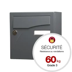 Boite aux lettres Préface compact Gris anthracite mat RAL 7016M