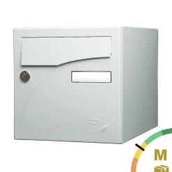 Boite aux lettres Préface 1 porte Gris clair brillant RAL 7035B