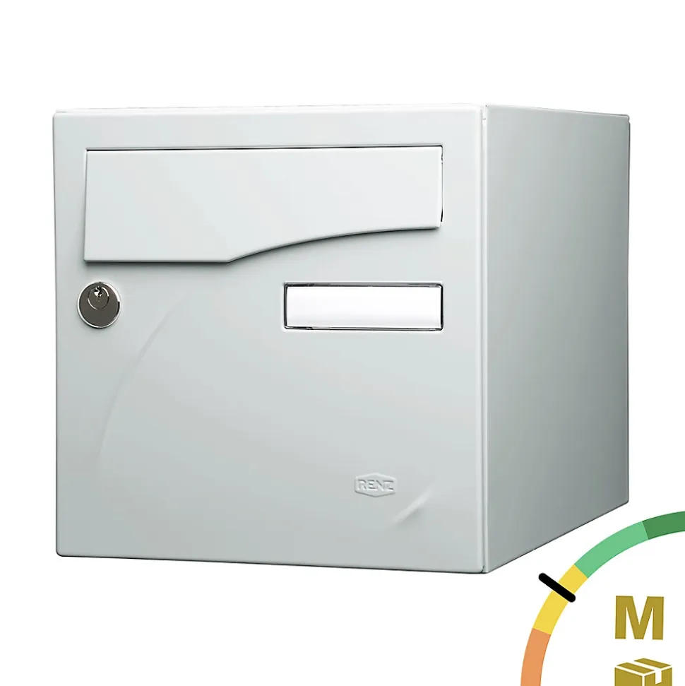 Boite aux lettres Préface 1 porte Gris clair brillant RAL 7035B