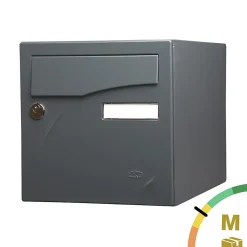Boite aux lettres Préface 1 porte Gris anthracite mat RAL 7016 M