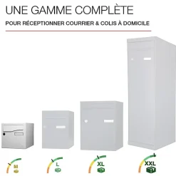 Boite aux lettres Préface 1 porte Blanc brillant RAL 9016B