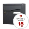Boite aux lettres Préface compact Noir Sablé RAL 2100 MS