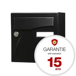 Boite aux lettres Préface compact Noir mat RAL 9005M