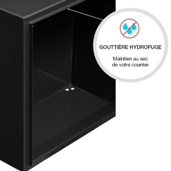 Boite aux lettres Préface compact Noir mat RAL 9005M