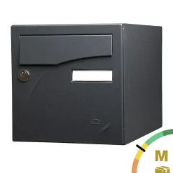Boite aux lettres Préface 2 portes Noir Sablé RAL 2100 MS