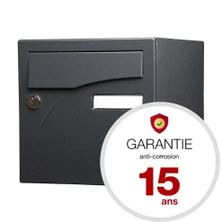 Boite aux lettres Préface 2 portes Noir Sablé RAL 2100 MS